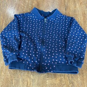 Coupe Collection Navy Jacket with Pink Dots